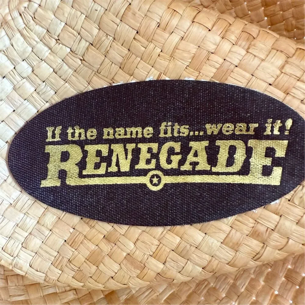 Renegade Made In The USA Unisex Western Straw Hat Removable Band